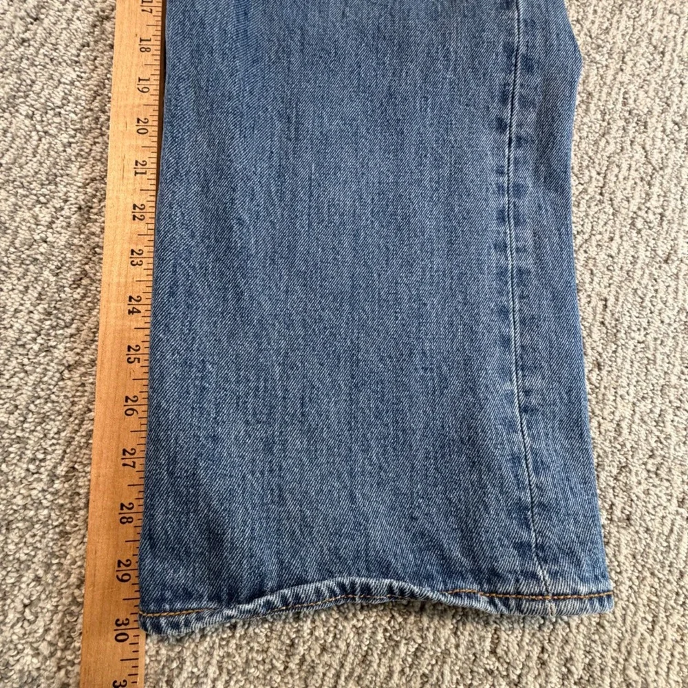 Levi's 501‎ Original Fit Jeans Mens 44x30 Blue Medium Wash Straight Leg Denim